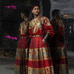 Crimson Hanfu Set – Traditional Chinese Robe (Unisex)